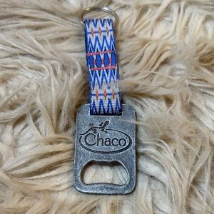 Chaco Blue and Orange Patterned Key Holder with Opener